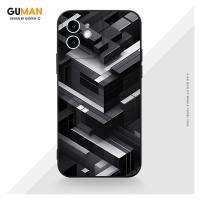ราคา GUMAN เคสไอโฟน เคสซิลิโคนนุ่มกันกระแทกน่ารักตลก เคสโทรศัพท์ สีดำ Compatible for iPhone 16 15 14 13 12 11 Pro Max SE 2020 X XR XS 8 7 6 6S Plus xsmax 6splus 7plus 8plus พลัส XYM2430 (13999653398)