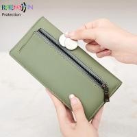 ราคา HOBBYIN RFID กระเป๋าสตางค์ใบยาว หนัง PU ทรงคลัทช์ มีซิป กันขโมย สีพื้น แฟชั่นสําหรับสตรี (24909594268)