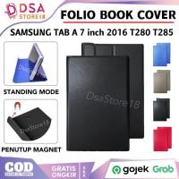 ราคา Samsung Tab A6 / Case Samsung Tab A6 A 7 นิ้ว 2016 / SM-T285 T280 Stand Flip Cover Folio Leather Case Casing Book Cover (50350272340)