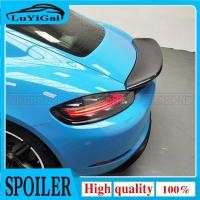 ราคา For Porsche 718 Boxster Base S Coupe & Cayman 16-22 Rear Spoiler Wing Real Carbon Fiber Trunk Lid F (49753016546)