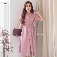 ราคา เดรสกิโมโนสวยๆ / เดรสฮันบกน่ารัก / เดรสสีชมพูน่ารัก / เดรสผูกเน็คไทผู้หญิงสวยๆ / 2120 (40205786467)