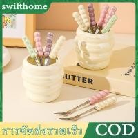 ราคา CODส้อม ส้อมสแตนเลส ส้อมผลไม้สองฟัน ส้อมขนมสแตนเลส ส้อมจิ้มผลไม้สแตนเลส insที่จับเซรามิกมุก (43558114606)