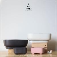 ราคา กระถางบอนไซ เซรามิก สีด้าน [ML บอนไซ] (19542403034)