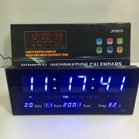 ราคา นาฬิกาดิจิตอล JH-3615 digital LED CLOCK พื้นเลขทึบเห็นชัดเจน หน้าปัทม์กระจก (9413014655)