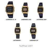 ราคา [ของแท้] Casio ดำทอง A168WEGB-1B, LA680WEGB, LA670WEGB, LA690WGB นาฬิกาข้อมือของแท้ รับประกันศูนย์ CMG 1 ปี (6768977797)