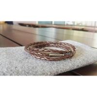 ราคา nn_braceletสายรัดข้อมือ RASTACLAT รหัส 230 สร้อยข้อมือหนังถักสีน้ำตาลเข้ม พันสามรอบค่ะ (965037659)