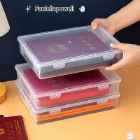ราคา FANIELLAPOWELL 1 ชิ้นภาชนะเก็บเอกสาร,พลาสติกมัลติฟังก์ชั่น A4 A5 แฟ้มออแกไนเซอร์,ความจุขนาดใหญ่กันฝุ่นกล่องแฟ้มใส (44711343651)