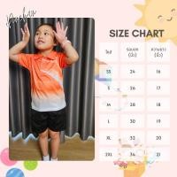 ราคา ขายดีส่งไวคอปกเด็กพิมพ์ลายริ้ว1 สีส้ม ผ้ากีฬางานซับลิเมชั่น (53508325796)