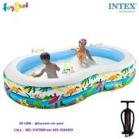 ราคา Intex สระน้ำ เป่าลม พาราไดซ์ 2.62x1.60x0.46 ม. รุ่น 56490 + ที่สูบลม ดับเบิ้ลควิ๊ก ทรี (8749299660)