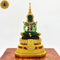 ราคา พระแก้วมรกต หน้าตัก5นิ้ว งานเกรดA เพ้นท์ทอง สูง28ซม. ฐานกว้าง 16ซม. พระคู่บ้านคู่เมือง (14152059793)