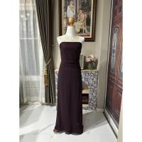 ราคา ชุดราตรียาว(ไซส์ M)สีม่วงเปลือกมังคุด (25682483801)