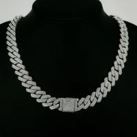 ราคา CH สร้อยคอแฟชั่น Cuban Hip Hop Punk Diamond 14k สแตนเลสสตีลชุบทองพร้อมสร้อยข้อมือเพชร (47311167781)