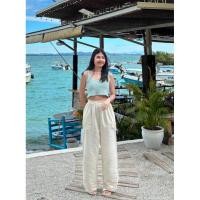 ราคา เสื้อสายเดี่ยว เสื้อใส่คลุมบีกีนี่ เสื้อไปทะเลสีฟ้า (28864640652)