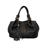 ราคา กระเป๋าถือหนังแท้สีดำแบรนด์แท้ มือสองตู้ญี่ปุ่น (26013039139)