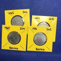 ราคา Special Lot No.60328 ปี1965-1974 BOLIVIA 50 CENTAVOS เหรียญสะสม เหรียญต่างประเทศ เหรียญเก่า หายาก ราคาถูก (15281317287)