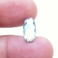 ราคา พลอย Swiss Sky Blue Topaz ธรรมชาติ / Oval Cut Facet Memo (2932089780)