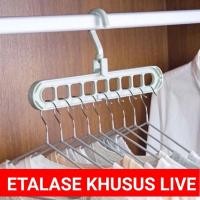 ราคา Gantungan Live Basket - Magic Clothes Hanger/9 in 1 Hanger Magic 9 Holes (27902647654)
