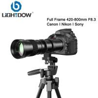 ราคา Lightdow เลนส์ Telephoto 420-800 มม.f/8.3 สีดําซูมเลนส์ Super Telephoto พร้อม T-Mount อะแดปเตอร์แหวนสําหรับ Canon Nikon Sony Dslr และ Mirrorless กล้อง (27151626408)