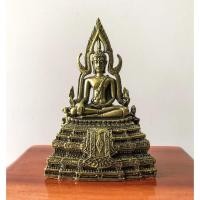 ราคา พระพุทธชินราช พระบูชา ปางสะดุ้งมาร ปางมารวิชัย หน้าตัก 2นิ้ว สีทองเก่า (13943759686)