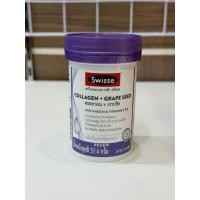 ราคา (ของแท้100%ฉลากไทย) Swisse สวิสเซ คอลลาเจน + เกรปซีด 60 เม็ด SWISSE Collagen + Grape Seed 60 Tablets (52755763455)