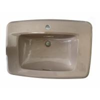 ราคา TF-0460 อ่างล้างหน้าฝังบนเคาน์เตอร์ ทรงสีเหลี่ยม ( Countertop Lavatory ) สีเนื้อ - American Satandard (8325368394)