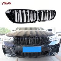 ราคา Front Bumper Grill Mesh Grille Covers for BMW 6 Series GT G32 630i 2018-2019 ABS Fin Grille Gloss B (42176941989)