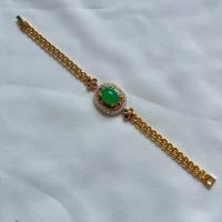 ราคา สร้อยข้อมือพลอยมรกต ล้อมเพชรหลากสี สวยตรงปกมีเก็บเงินปลายทาง (24853319656)