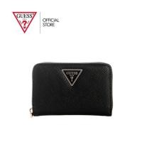 ราคา GUESS กระเป๋า รุ่น ZG7459140 LAUREL II SLG MED ZIP AROUND ZIP WALLET สีดำ (28641683555)