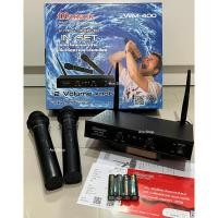 ราคา ไมค์ลอยคู่ รุ่น WM - 300 / WM - 400 ไมค์ไร้สายคลื่นความถี่ VHF (19569395112)