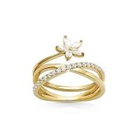 ราคา Jewellista แหวน Milada เงินแท้ 925 แหวนดอกไม้ ประดับพลอย CZ (50511239056)