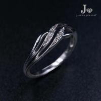 ราคา “สายน้ำ” แหวนเงินแท้ 925 ฝัง Cubic Zirconia (เพชรรัสเซีย) | Jaruta Jewelry (1811045584)