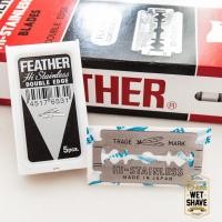 ราคา ใบมีดโกน ขนนกสีแดง Feather Red Razor Blades x 2 กล่องเล็ก (10ใบมีด) (5817828031)