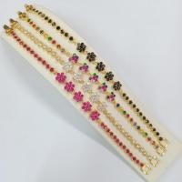 ราคา สร้อยข้อมือดอกพิกุล 5 ดอก สายกลม พลอยสีชุบทองไมครอน ยาว 7 นิ้ว (18043190237)
