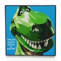 ราคา Rex เร็กซ์ Toy Story ทอยสตอรี่ รูปภาพ​ติด​ผนัง​ pop art การ์ตูน อนิเมชั่น Disney แต่งบ้าน ของขวัญ กรอบรูป cartoon (3843351965)