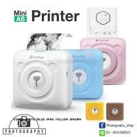 ราคา เครื่องปริ้นจิ๋ว เครื่องปริ้นพกพา ใช้ง่าย เชื่อมบลูทูธ PeriPage รุ่น A6 ลายหมี (11307755079)