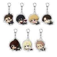 ราคา พวงกุญแจอนิเมะ Attack On Titan War On Titan micha อะคริลิคพิมพ์ Eren Levi Mikasa Armin chibi อุปกรณ์ตกแต่ง (45558947142)
