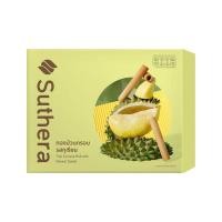 ราคา [สินค้าส่งด่วน] สุธีราทองม้วนกรอบรสทุเรียน 192 กรัม SUTHERA COCONUT ROLL DURIAN 192G. (46962095916)