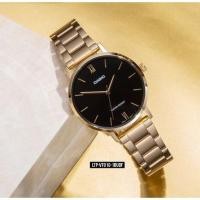 ราคา นาฬิกา Casio รุ่น LTP-VT01G-1B นาฬิกาสำหรับผู้หญิง สายแสตนเลส สีทอง หน้าปัดดำ - มั่นใจ ของแท้ 100% รับประกันสินค้า 1 ปี (3869143738)