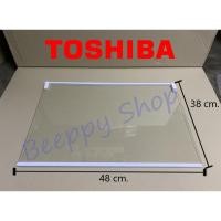 ราคา ⚙️ ชั้นกระจกวางของช่องธรรมดา Toshiba โตชิบ้า รุ่น GR-RT416WE/RT468WE ของแท้ (28020527368)