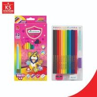 ราคา สีไม้มาสเตอร์ Master Art อาร์ตแท่งยาว 12 สี/ 1 กล่อง (24958575379)