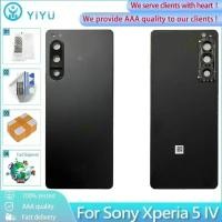 ราคา ฝาครอบใหม่สําหรับ Sony Xperia 5 IV ฝาหลังแบตเตอรี่ด้านหลังประตูสําหรับ Sony Xperia X5 IV พร้อมการเปลี่ยนเลนส์กล้อง (58159946475)