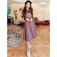 ราคา ส่งฟรี ชุดเซ็ตผ้าฝ้ายนากา ทอมือ ชุดเที่ยวดอย โทนชมพู (18456047599)