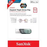 ราคา SanDisk iXpand Flash Drive Flip 64GB for i Phone and i Pad OTG (SDIX90N-064G-GN6NN) แฟลตไดฟ์ โอนย้ายข้อมูล โทรศัพท์ (6679537108)