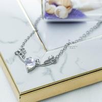 ราคา สร้อยข้อมือเงินแท้92.5% พร้อมส่งสร้อยข้อมือหัวกวางประดับคริสตัลวิบวับ สร้อยข้อมือเงินแท้92.5% (8514900466)