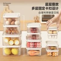 ราคา สไตล์ครีมตู้เย็นกล่องเก็บของสดครัวญี่ปุ่นตู้แช่แข็งอาหารปิดผนึกกล่องเก็บของสดกล่องเก็บพลาสติกเกรดอาหาร20260615 (45112278300)