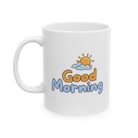 ราคา Orange Sun Good Morning Mug แก้วเซรามิค 11oz (51907223518)