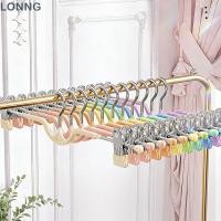 ราคา LONNG คลิปหนีบกางเกง, ที่แขวนกางเกงในครัวเรือนคอสั้นกันลื่น, ราวแขวนกางเกงคอสั้นสีรุ้งไร้ร่องรอย (55407991890)