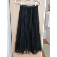 ราคา กระโปรงพลีทผ้ามุ้งสีดำ (14145230295)