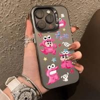 ราคา โลหะชุบโลหะด้วยไฟฟ้า ไอโฟนไดโนเสาร์สีชมพูfor 11 iPhone 12 13 14 15Pro MAX X XS XR 7 8Plus เคสโทรศัพท์ (29111273877)