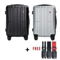 ราคา SWISSGEAR กระเป๋าเดินทาง รุ่น KW-198 ขนาด 28 นิ้ว + SWISSGEAR สายรัดกระเป๋าเดินทาง *FREE (คละสี) (6842211646)